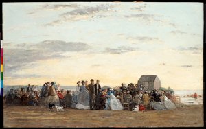 Beach Scene by Eugene Louis Boudin