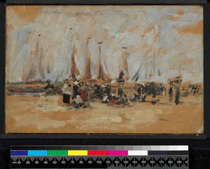 Beach Scene, Possibly Harfleur
