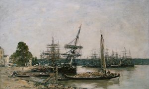 Boat Moorings on the Garonne, Bordeaux