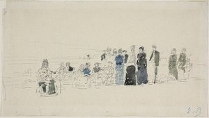 Petticoats on the Beach (recto); Breton Women on the Beach (verso)