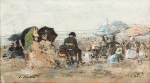 Trouville, Beach Scene, 1886