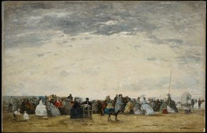 Vacationers on the Beach at Trouville
