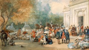 A Hunting Breakfast in England, 1870 by Eugene Louis Lami