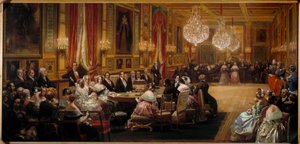 Aubert Conducts the Singers of the Opera Comique in Front of Louis Philippe I, the Royal Family, Queen Victoria and Prince Albert