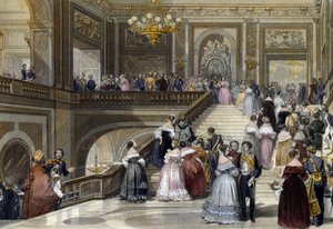Grand celebration at Palace of Versailles by Eugene Louis Lami