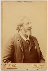 Portrait of Carolus Duran, (1837-1917), painter by Eugene Pirou