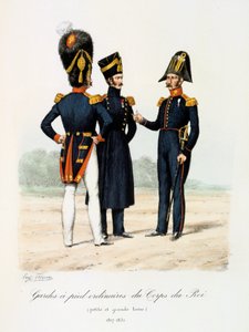Gardes a pied ordinaires du Corps de Roi, petite and grande tenue