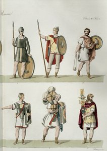 Roman Soldiers (detail) by Eugenio Bosa