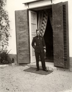 Portrait of a man in uniform at the farm Lo Zucco, Sicily
