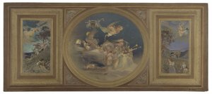 Sketch for the dining room of the Hôtel de Ville de Paris: Allegorical ceiling, ca. 1891 by Eugène Martial Simas