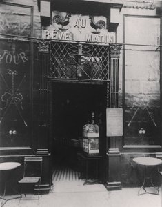Au Réveil Matin, rue Amelot, 11th Arrondissement, Paris by Eugène Atget