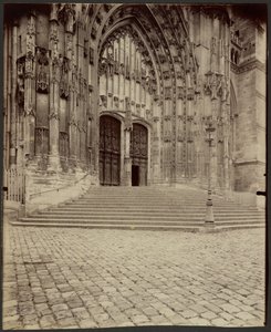 Beauvais, Cathedral Gate by Eugène Atget