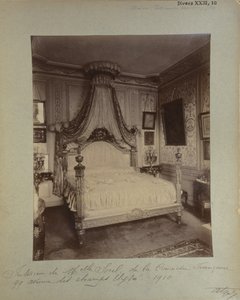 Bedroom of Cecile Sorel at 99 Avenue des Champs Elysees, 1910