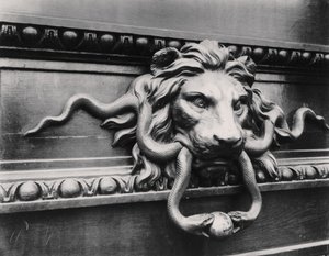 Lion Door Knocker, Paris by Eugène Atget