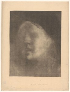 Face of a Speaking Young Woman by Eugène Carrière