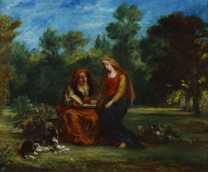 Education of the Virgin by Eugène Delacroix
