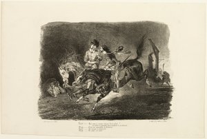 Faust and Mephistopheles Galloping Through the Night of the Witches