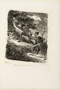 Faust and Mephistopheles in the Harz Mountains, from Faust by Eugène Delacroix