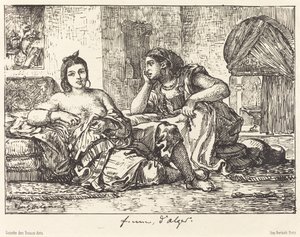 Women of Algiers, 1833 by Eugène Delacroix