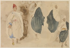 Four Sketches of Arab Men