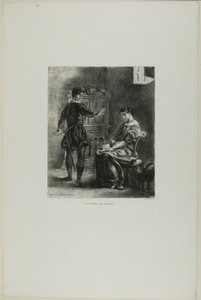 Hamlet and Ophelia, plate 5 from Hamlet