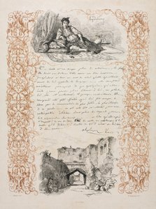 Jewess of Algiers and a Street in Algiers by Eugène Delacroix