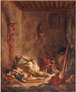 The Guardhouse at Meknes by Eugène Delacroix