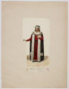 Costume of Enguerrand de Marigny (La Tour de Nesle, 1832) by Eugène Du Faget