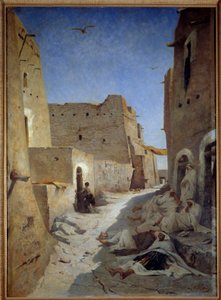 View of Bab el Gharbi Street in Laghouat, Algeria