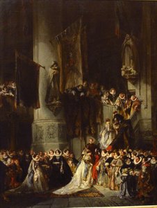 A ceremony in the church of Delft