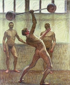 Lifting Weights with One Arm Number 2 by Eugène Jansson