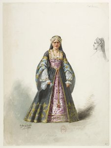 Saint-Saëns - Henry VIII - Costume Designs - Lacoste - Catherine by Eugene Lacoste