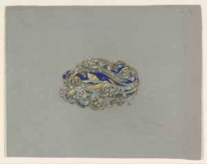 Design for a Brooch by Eugene Grasset