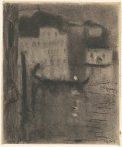 Gondola, Evening in Venice by Eugène Vail