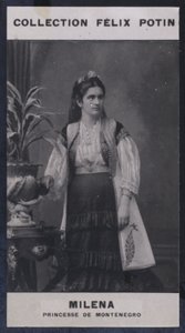 Milena, Princess of Montenegro (1847) by European Photographer