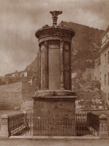 Monument to Dionysus, god of wine, erected in Athens in 335-34 BC by Lysicrates to celebrate his team