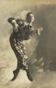 Pierrot Playing the Lute by European Photographer