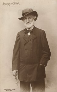 Portrait of Giuseppe Verdi, operatic composer by European Photographer