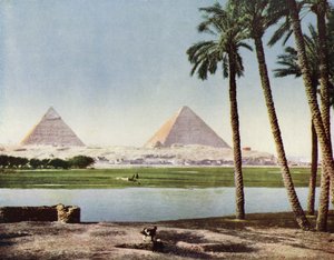 The Pyramids of Giza by European Photographer