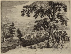 Abraham setting out on his journey to Canaan by European School