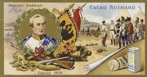 Archduke Charles of Austria and the Battle of Aspern-Essling, Austria, 1809 by European School