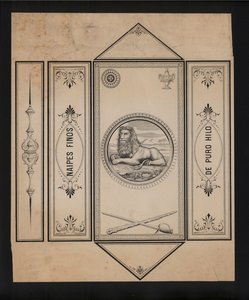 Artwork for playing cards by European School