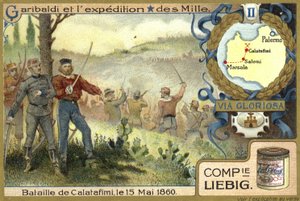 Battle of Calatafimi, Sicily, 15 May 1860 by European School