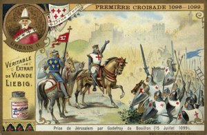 Capture of Jerusalem by Godfrey of Bouillon, First Crusade, 15 July 1099 by European School
