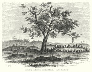 Cemetery and sacred tree in Mbinda by European School