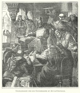 Charlemagne and His Counsellors at Aix-la-Chapelle by European School