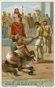 Chiron offers himself before Prometheus by European School