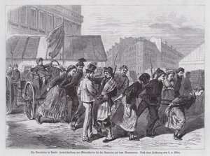 Communards procuring guns for the batteries of Montmartre, Paris Commune by European School