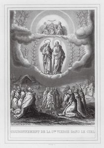Coronation of the Virgin Mary in Heaven by European School