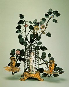 Cupid in a Garden by European School